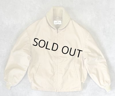 画像1: 60'S ZERO KING 裏ボア付き ドリズラージャケット TALONジップ ベージュ USA製 (VINTAGE)