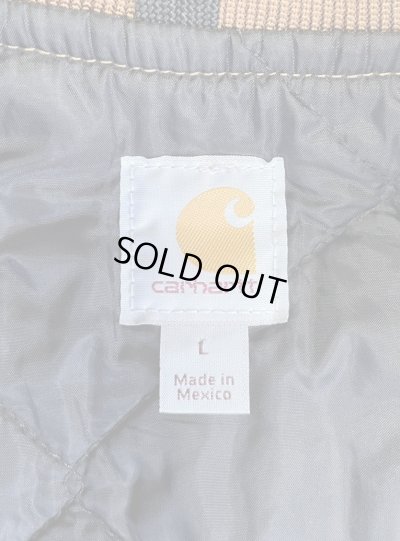 画像2: CARHARTT 裏地キルティング ダックベスト ブラウン メキシコ製 (DEADSTOCK)