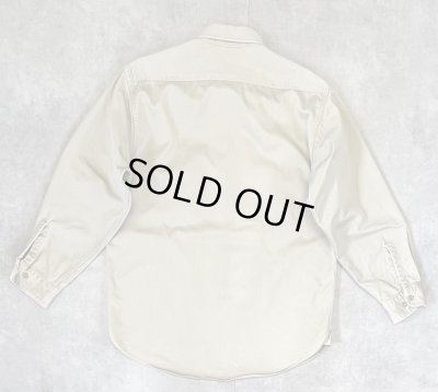 画像4: 50'S BIG MAC コットンツイル マチ付き 長袖 ワークシャツ ベージュ (VINTAGE)