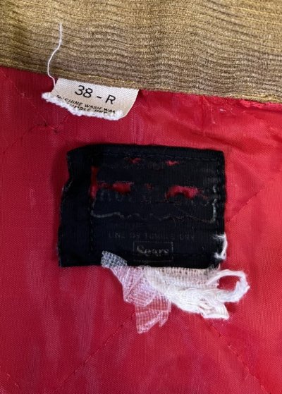 画像2: 70'S ROEBUCKS 裏地キルティング 耳付きデニムジャケット インディゴ (VINTAGE)