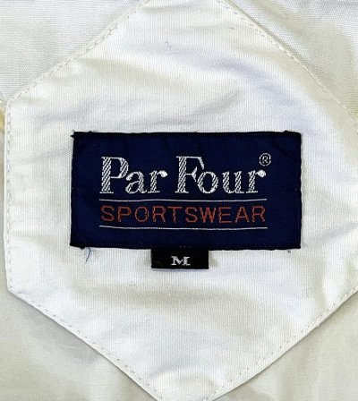 画像2: 90'S PAR FOUR SPORTSWEAR カップショルダー ダービージャケット ホワイト (VINTAGE)