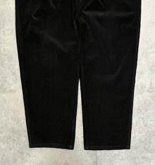 他の写真2: 90'S RALPH LAUREN "ボックスロゴ" ツープリーツ 太畝コーデュロイパンツ ブラック USA製 (VINTAGE)