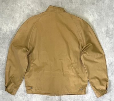 画像5: 70'S SEARS チンスト付き スタンドカラー ドリズラージャケット TALONジップ ライトブラウン (VINTAGE)