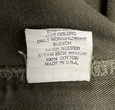 画像3: 90'S RALPH LAUREN "ボックスロゴ" ツープリーツ チノパンツ オリーブ USA製 (VINTAGE)