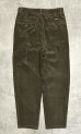 画像3: 90'S RALPH LAUREN "ANDREW PANT" ツープリーツ 太畝コーデュロイパンツ ダークオリーブ (VINTAGE) (3)