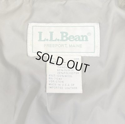 画像2: 90'S LL Bean "A-2" レザー フライトジャケット ダークブラウン USA製 (VINTAGE)