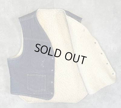 画像3: 80'S CARHARTT 裏地ボア デニムベスト インディゴ USA製 (VINTAGE)