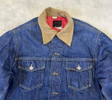 他の写真1: 70'S ROEBUCKS 裏地キルティング 耳付きデニムジャケット インディゴ (VINTAGE)