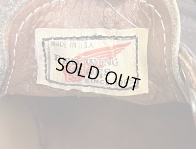 画像2: 80'S RED WING 9401 "プリント羽タグ" SR/USAタグ無し シボレザー ポストマンシューズ ブラウン USA製 (VINTAGE)