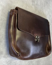 他の写真1: FERNAND LEATHER "HORIZONTAL LATCH CLUTCH BAG" レザー クラッチバッグ ブラウン USA製 (VINTAGE)