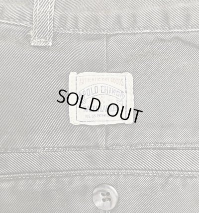 画像5: 90'S RALPH LAUREN "ボックスロゴ" ツープリーツ チノパンツ オリーブ USA製 (VINTAGE)