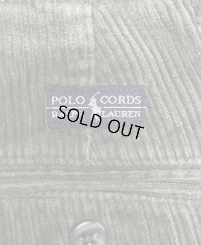 画像4: 90'S RALPH LAUREN "ANDREW PANT" ツープリーツ 太畝コーデュロイパンツ ダークオリーブ (VINTAGE)