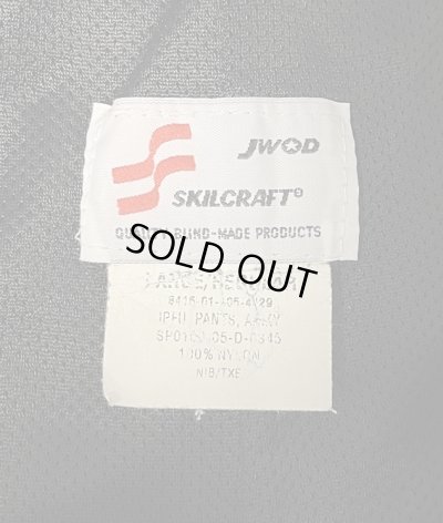 画像2: アメリカ軍 US ARMY IPFU ナイロン トレーニングパンツ ブラック (USED)