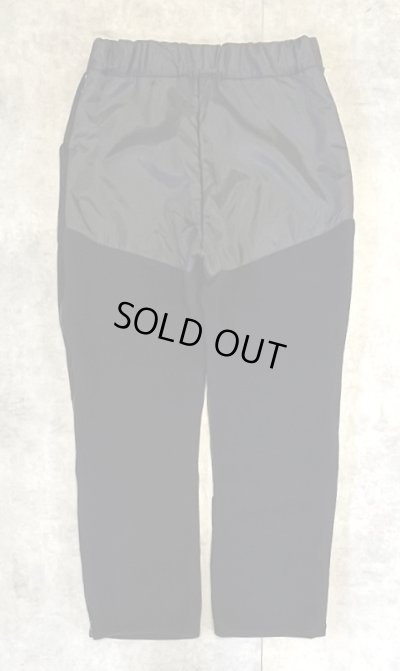 画像4: KENYON サイドジップ付き フリースxナイロン パンツ ブラック USA製 (VINTAGE)