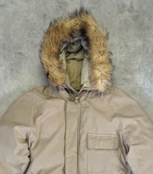 他の写真1: 80'S SCHOTT NYC コヨーテファー付きフード ダウンジャケット ベージュ USA製 (VINTAGE)