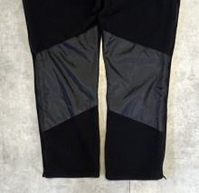 他の写真3: KENYON サイドジップ付き フリースxナイロン パンツ ブラック USA製 (VINTAGE)