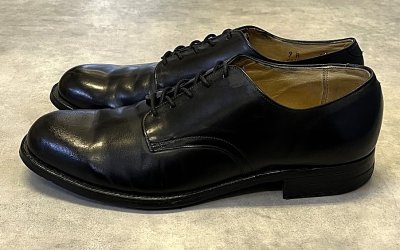 画像2: 80'S アメリカ軍 US NAVY "CRADDOCK TERRY製" レザーソール サービスシューズ (VINTAGE)