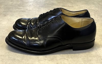 画像2: 70'S アメリカ軍 US NAVY "HANOVER SHOE INC製" レザーソール サービスシューズ (VINTAGE)