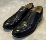 70'S アメリカ軍 US NAVY "HANOVER SHOE INC製" レザーソール サービスシューズ (VINTAGE)