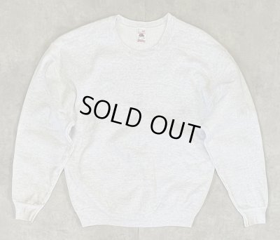 画像1: 90'S FRUIT OF THE LOOM クルーネック ヘビーウエイト スウェットシャツ アッシュグレー USA製 (VINTAGE)