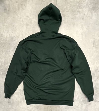 画像4: 90'S PLUMA 裏サーマル ダブルフェイス スウェットパーカー アルミジップ ダークグリーン (VINTAGE)