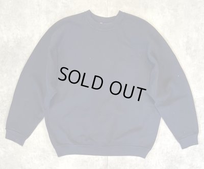 画像1: 80'S DISCUS ATHLETIC 脇の下ガゼット付き ラグランスリーブ スウェットシャツ ネイビー USA製 (VINTAGE)