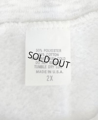 画像2: 90'S UNKNOWN クルーネック スウェットシャツ アッシュグレー USA製 (VINTAGE)