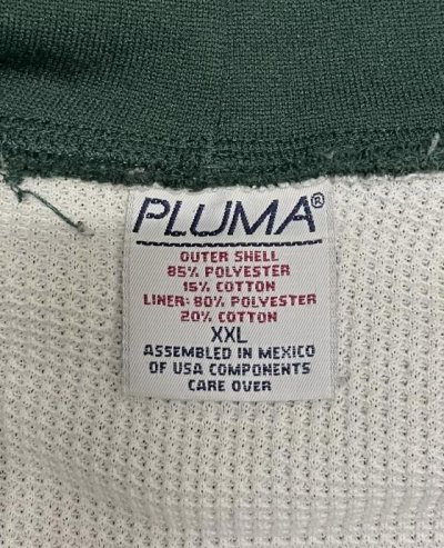 画像3: 90'S PLUMA 裏サーマル ダブルフェイス スウェットパーカー アルミジップ ダークグリーン (VINTAGE)