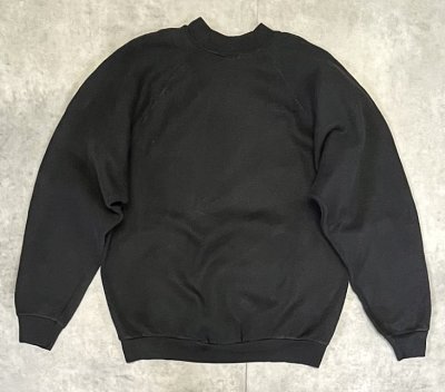 画像3: 90'S FRUIT OF THE LOOM ラグランスリーブ スウェットシャツ ブラック USA製 (VINTAGE)