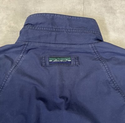 画像6: 90'S EDDIE BAUER 白タグ コットン ドリズラージャケット ネイビー (VINTAGE)