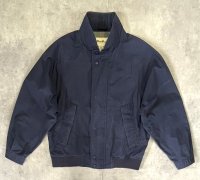 90'S EDDIE BAUER 白タグ コットン ドリズラージャケット ネイビー (VINTAGE)