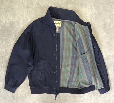 画像3: 90'S EDDIE BAUER 白タグ コットン ドリズラージャケット ネイビー (VINTAGE)