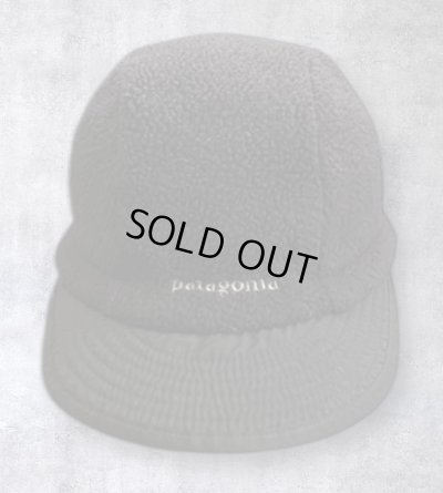 画像2: 02'S PATAGONIA "SYNCHILLA DUCKBILL CAP" 2WAY フリースキャップ ブラック (VINTAGE)