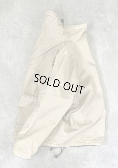 画像4: 00'S J.CREW 旧タグ コットン/ナイロン 裏地フリース アノラック ベージュ (VINTAGE)