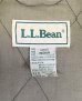 画像2: 90'S LL Bean 襟レザー 裏地キルティング ドリズラージャケット カーキ (VINTAGE) (2)