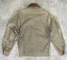 画像4: 90'S LL Bean 襟レザー 裏地キルティング ドリズラージャケット カーキ (VINTAGE) (4)