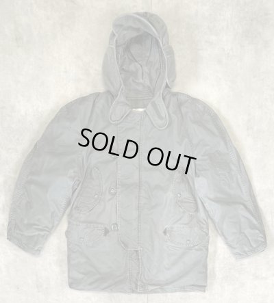 画像1: 70'S アメリカ軍 USAF "CWU-8/P" 後期モデル ラビットパーカー セージグリーン (VINTAGE) 