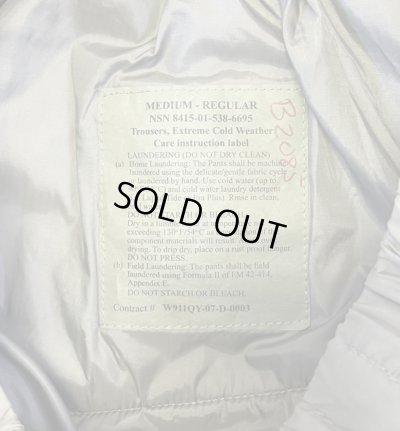 画像2: アメリカ軍 US ARMY ECWCS GENIII LEVEL7 PRIMALOFT パンツ M-R (VINTAGE)