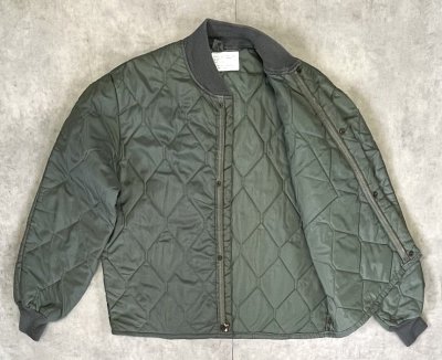 画像4: 70'S アメリカ軍 USAF "CWU-9/P 初期型" キルティング ライナージャケット セージグリーン (VINTAGE) 