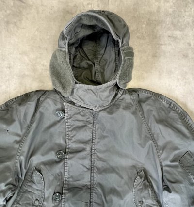 画像3: 70'S アメリカ軍 USAF "CWU-8/P" 後期モデル ラビットパーカー セージグリーン (VINTAGE) 