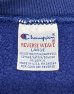 画像2: 90'S CHAMPION 刺繍タグ 筆記体ロゴ同色刺繍 リバースウィーブ ブルー USA製 (VINTAGE) (2)