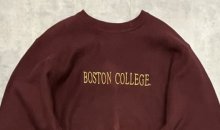 他の写真1: 90'S CHAMPION "BOSTON COLLEGE" 刺繍タグ リバースウィーブ ダークバーガンディ メキシコ製 (VINTAGE)