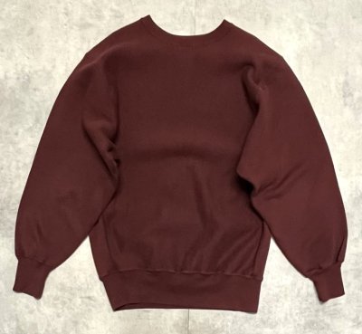 画像5: 90'S CHAMPION "BOSTON COLLEGE" 刺繍タグ リバースウィーブ ダークバーガンディ メキシコ製 (VINTAGE)