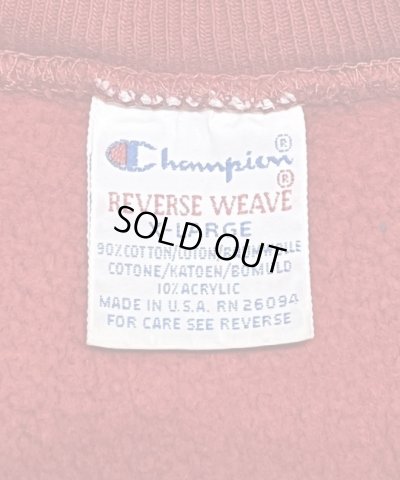 画像2: 90'S CHAMPION "UNIVERSITY OF IOWA" 刺繍タグ リバースウィーブ レッド USA製 (VINTAGE)