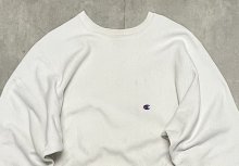 他の写真1: 90'S CHAMPION 刺繍タグ リバースウィーブ 無地 ホワイト USA製 (VINTAGE)