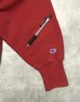画像6: 90'S CHAMPION "UNIVERSITY OF IOWA" 刺繍タグ リバースウィーブ レッド USA製 (VINTAGE) (6)