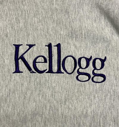 画像3: 90'S CHAMPION "KELLOGG" 刺繍タグ リバースウィーブ グレー USA製 (VINTAGE)