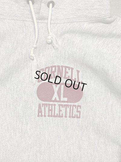 画像3: 90'S CHAMPION "CORNELL ATHLETICS" 刺繍タグ リバースウィーブ パーカー グレー USA製 (VINTAGE)