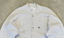他の写真1: 90'S CHAMPION 刺繍タグ リバースウィーブ スナップボタン カーディガン グレー USA製 (VINTAGE)