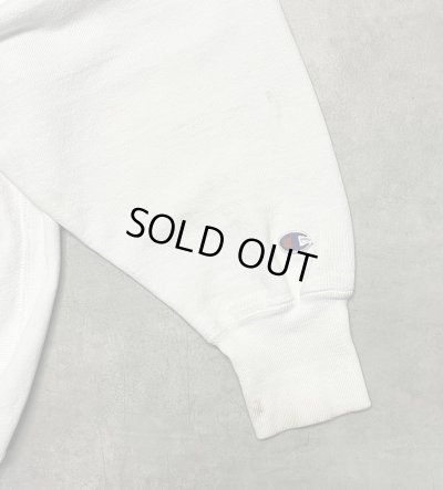 画像3: 90'S CHAMPION 刺繍タグ リバースウィーブ 無地 ホワイト USA製 (VINTAGE)
